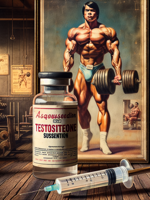 La suspension de testostérone (aqueuse) dans l'esprit du bodybuilding « à l'ancienne »