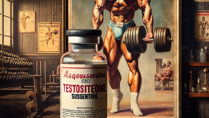 La suspension de testostérone (aqueuse) dans l'esprit du bodybuilding « à l'ancienne »