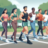 Marches pour la perte de poids et l'amélioration du tonus musculaire