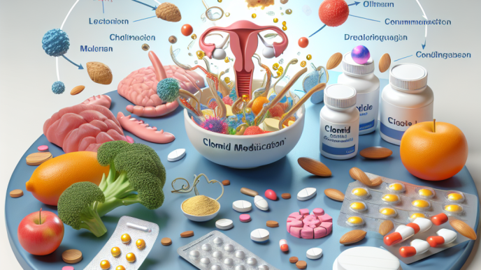 Interaction du Clomid avec les nutriments de l'alimentation