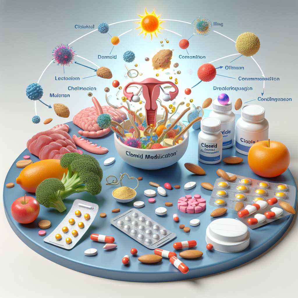 Interaction du Clomid avec les nutriments de l'alimentation