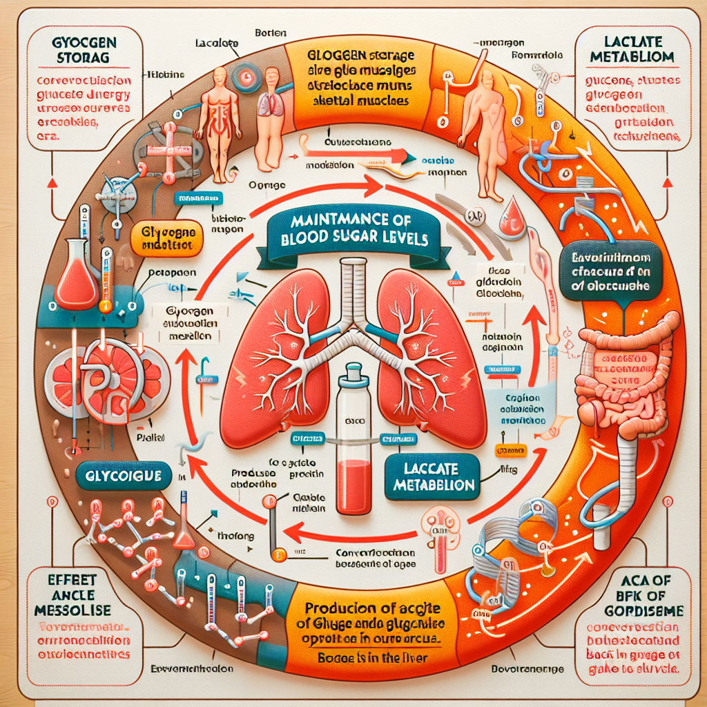 Maintien de la glycémie et effet sur le métabolisme du lactate dans les muscles