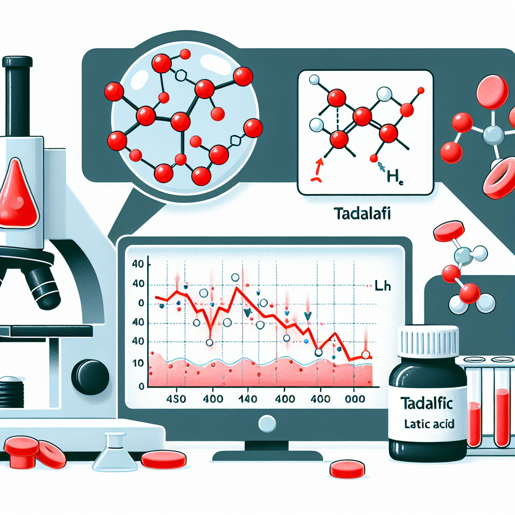 Tadalafil et réduction du taux d'acide lactique dans le sang